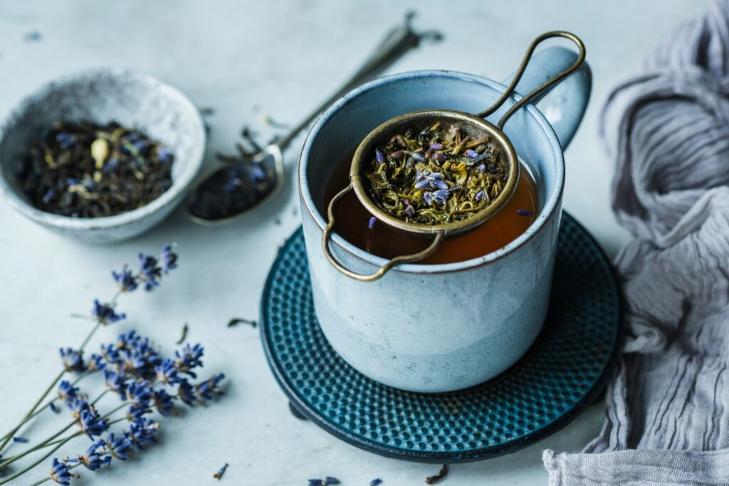 Brewing a cup of tea as part of a ritual